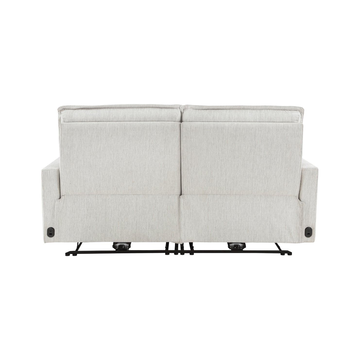 Homelegance Salida Loveseat Power Reclining with Adjustable Headrests White 9444HMP-2PWH