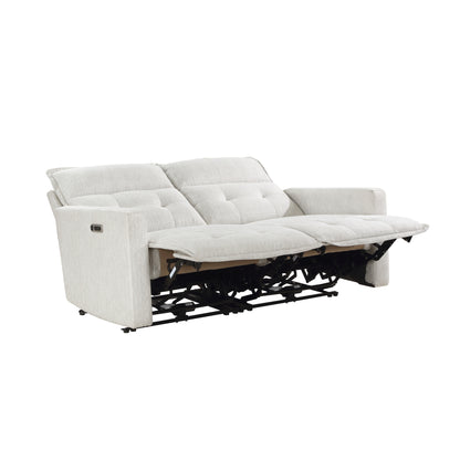 Homelegance Salida Loveseat Power Reclining with Adjustable Headrests White 9444HMP-2PWH