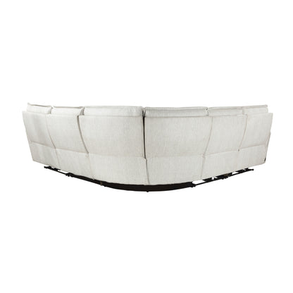 Homelegance Salida Sectional Sofa in Soft Cream 9444HMP-5SCPWH