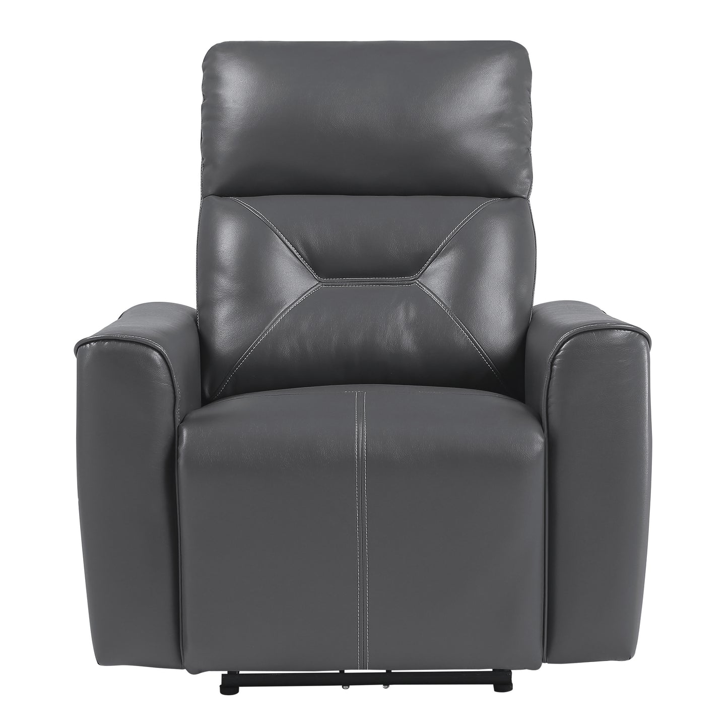 Homelegance Burwell Reclining Chair Power Recliner Dark Gray 9446GY-1PW