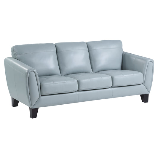 Homelegance Spivey Aqua Top Grain Leather Sectional Sofa 9460AQ-3