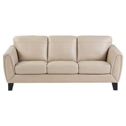 Homelegance Spivey Sectional Sofa in Luxurious Beige Top Grain Leather 9460BE-3