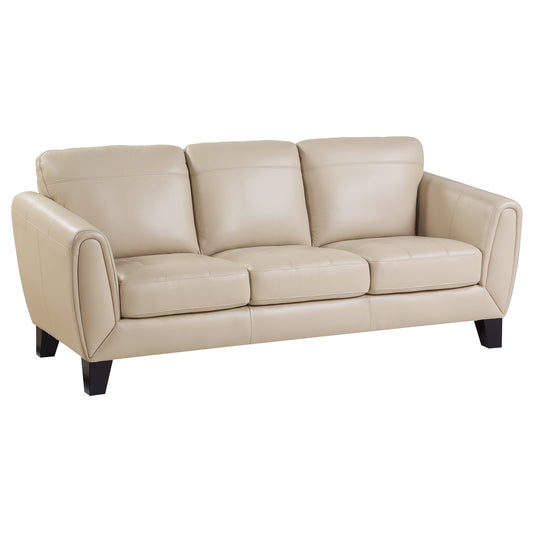 Homelegance Spivey Sectional Sofa in Luxurious Beige Top Grain Leather 9460BE-3