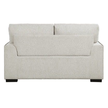 Homelegance Morelia Loveseat in Beige Chenille with Nailhead Trim 9468BE-2