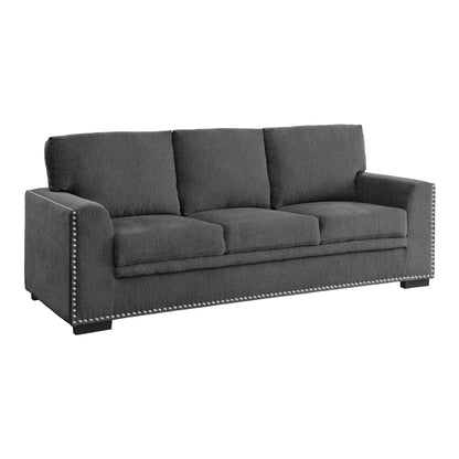 Homelegance Morelia Charcoal Chenille Sectional Sofa 9468CC-3
