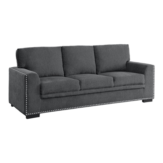Homelegance Morelia Charcoal Chenille Sectional Sofa 9468CC-3