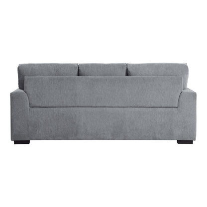 Homelegance Morelia Gray Chenille Sectional Sofa with Nailhead Trim 9468DG-3