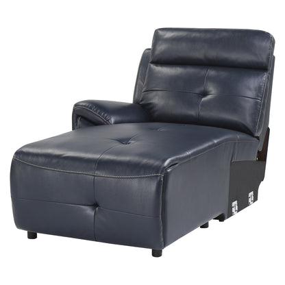 Homelegance Avenue Sectional Sofa in Navy Blue 9469NVB-6LCRR