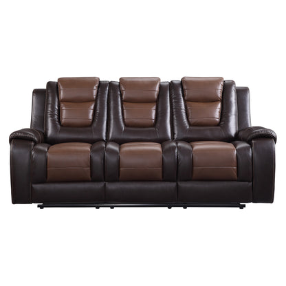 Homelegance Briscoe Sectional Sofa in Rich Premium Faux Leather 9470BR-3