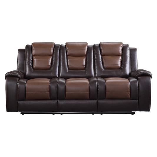 Homelegance Briscoe Sectional Sofa in Rich Premium Faux Leather 9470BR-3