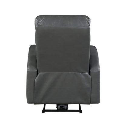 Homelegance Wiley Reclining Chair Power Recliner in Gray 9478GRY-1PW