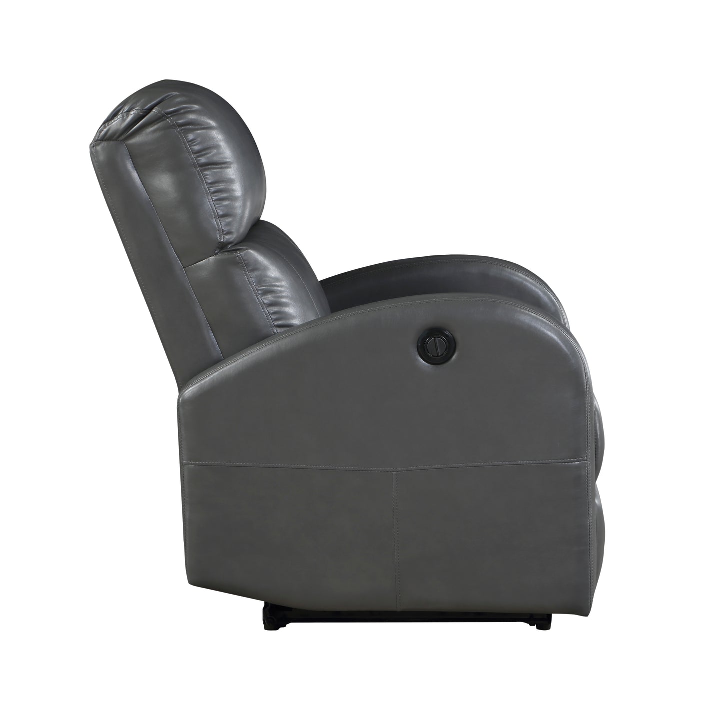 Homelegance Wiley Reclining Chair Power Recliner in Gray 9478GRY-1PW