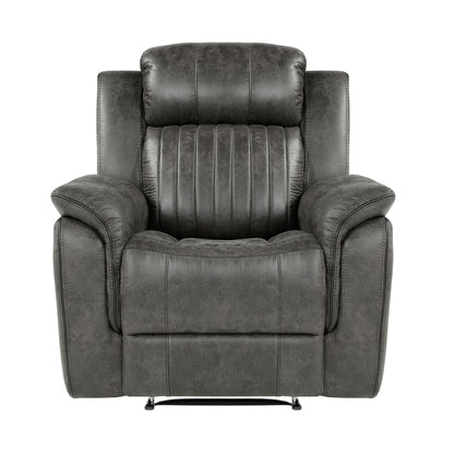 Homelegance Centeroak Reclining Chair in Brownish Gray 9479BRG-1