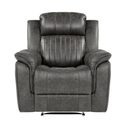 Homelegance Centeroak Reclining Chair in Brownish Gray 9479BRG-1