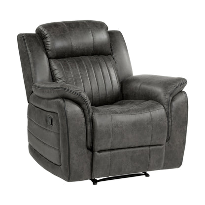 Homelegance Centeroak Reclining Chair in Brownish Gray 9479BRG-1