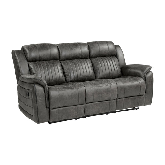 Homelegance Centeroak Sectional Sofa in Brownish-Gray Polished Microfiber 9479BRG-3