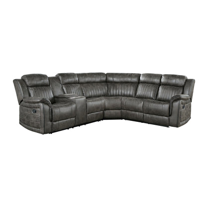 Homelegance Centeroak Sectional Sofa in 9479BRG-SC for Stylish Comfort