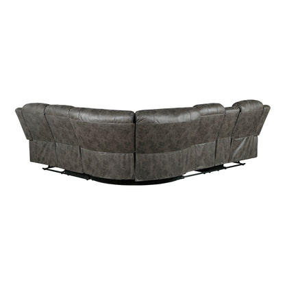 Homelegance Centeroak Sectional Sofa in 9479BRG-SC for Stylish Comfort