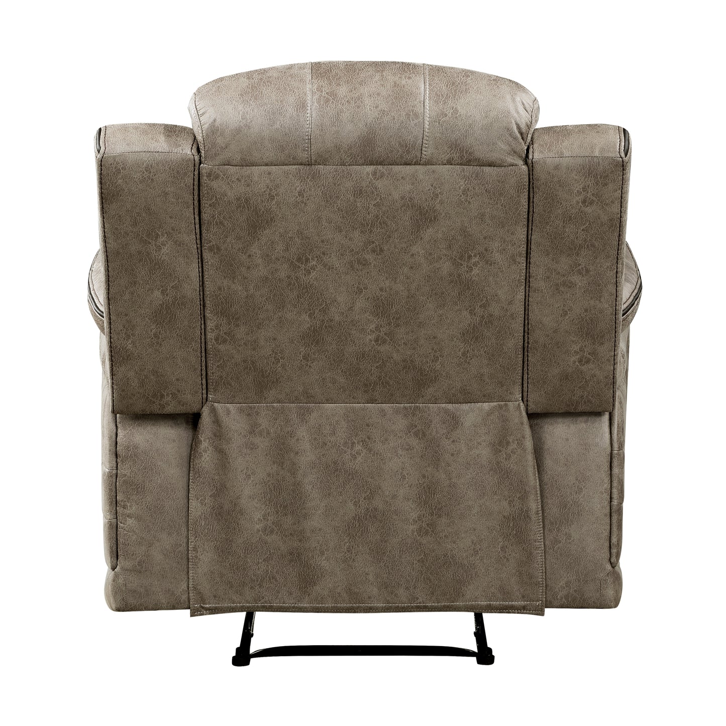 Homelegance Centeroak Reclining Chair in Sandy Brown Microfiber 9479SDB-1