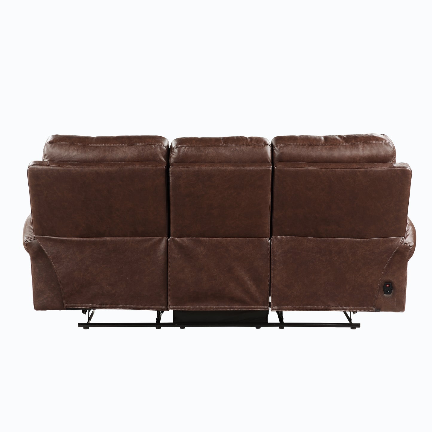 Homelegance Granville Sectional Sofa in Brown Faux Leather 9488BR-3PW