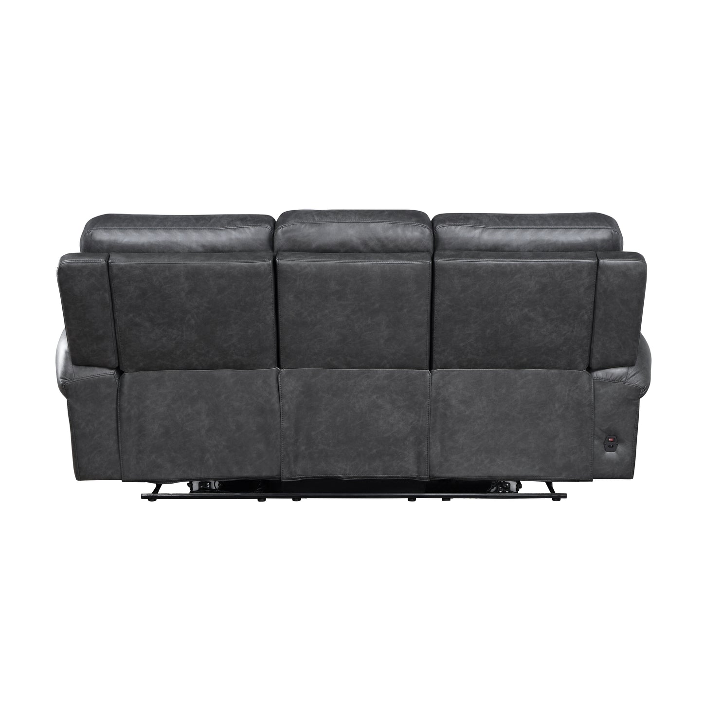 Homelegance Granville Gray Faux Leather Power Reclining Sectional Sofa 9488GY-3PW