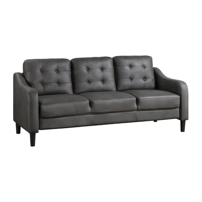Homelegance Mallory Sectional Sofa Gray Polished Microfiber 9489GRY-3