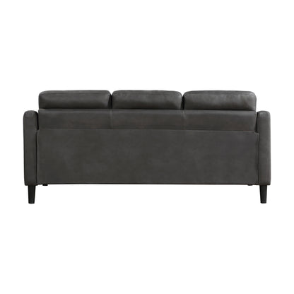 Homelegance Mallory Sectional Sofa Gray Polished Microfiber 9489GRY-3