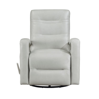Homelegance Camden Reclining Chair Swivel Glider in Smoke Faux Leather 9500SM-1