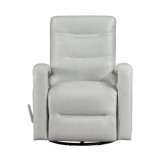 Homelegance Camden Reclining Chair Swivel Glider in Smoke Faux Leather 9500SM-1