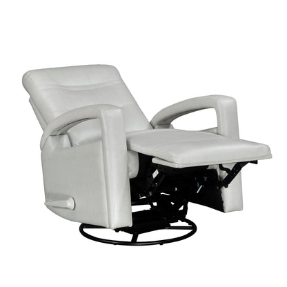 Homelegance Camden Reclining Chair Swivel Glider in Smoke Faux Leather 9500SM-1