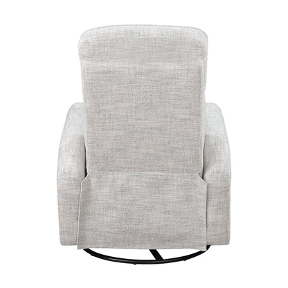 Homelegance 9502-1 Quartz Boucle Swivel Glider Reclining Chair with Gentle Motion