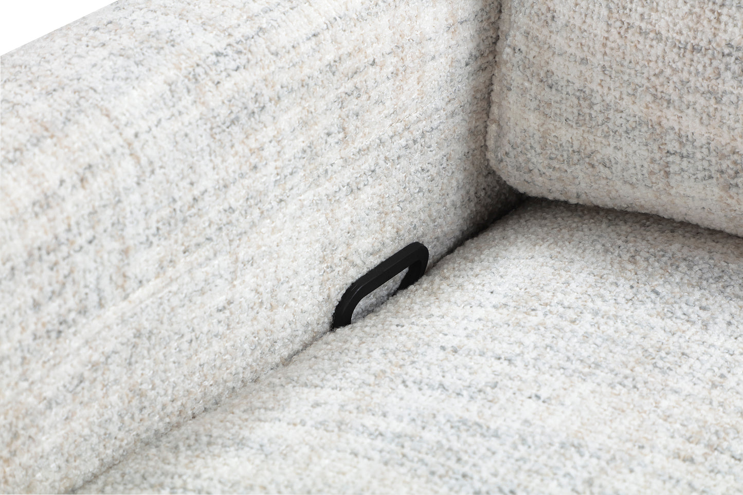 Homelegance 9502-1 Quartz Boucle Swivel Glider Reclining Chair with Gentle Motion