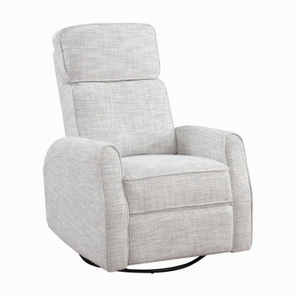 Homelegance 9502-1 Quartz Boucle Swivel Glider Reclining Chair with Gentle Motion