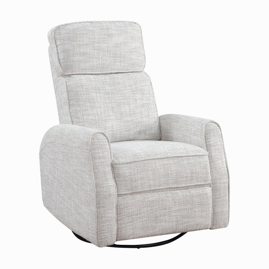 Homelegance 9502-1 Quartz Boucle Swivel Glider Reclining Chair with Gentle Motion