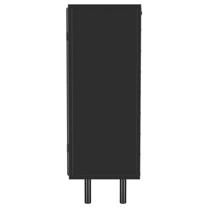 Dalia 2-door Accent Storage Cabinet with Shelving Black