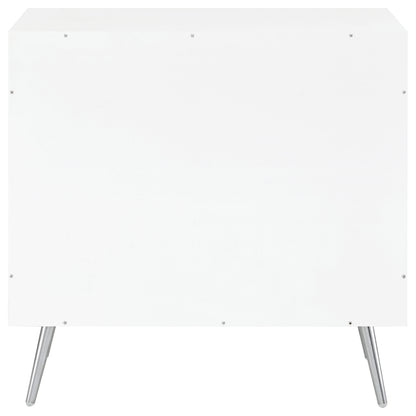 Nieta 2-door Engineered Wood Accent Cabinet White High Gloss