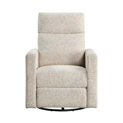 Homelegance Michelle Swivel Glider Reclining Chair in Quartz Chenille 9504-1