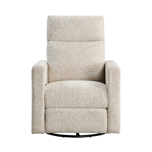 Homelegance Michelle Swivel Glider Reclining Chair in Quartz Chenille 9504-1