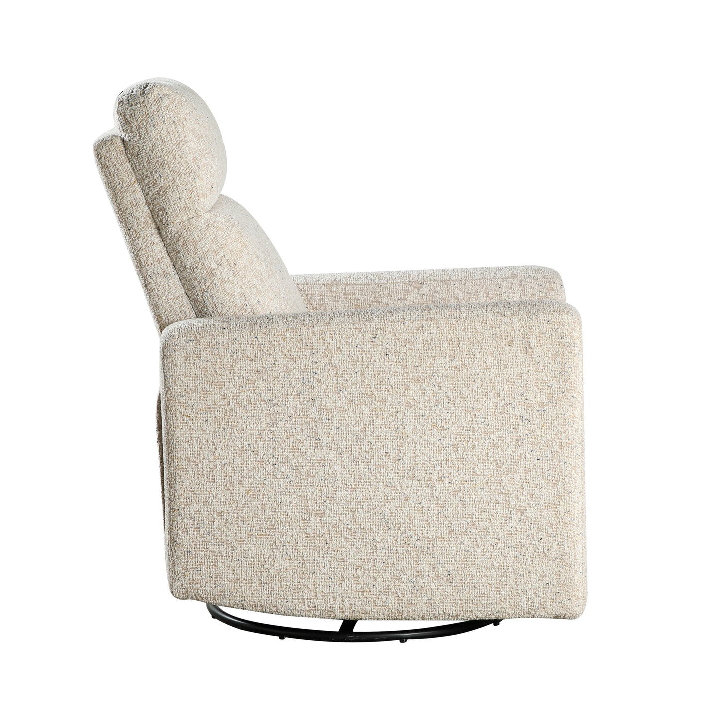 Homelegance Michelle Swivel Glider Reclining Chair in Quartz Chenille 9504-1