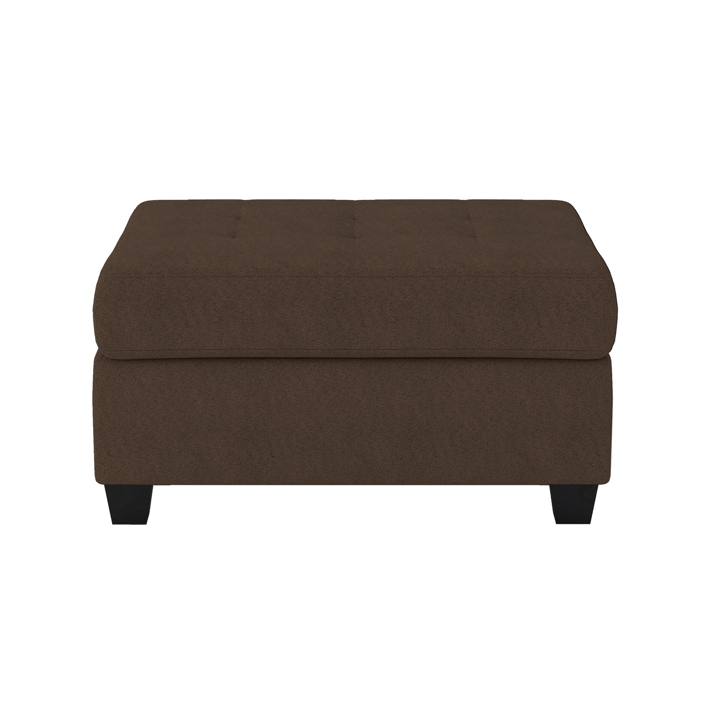 Homelegance Maston Ottoman Bench in Chocolate Microfiber with Storage 9507CHC-4