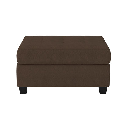 Homelegance Maston Ottoman Bench in Chocolate Microfiber with Storage 9507CHC-4