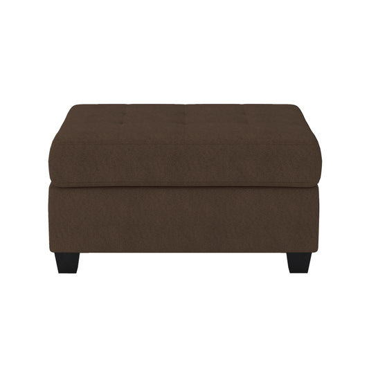 Homelegance Maston Ottoman Bench in Chocolate Microfiber with Storage 9507CHC-4