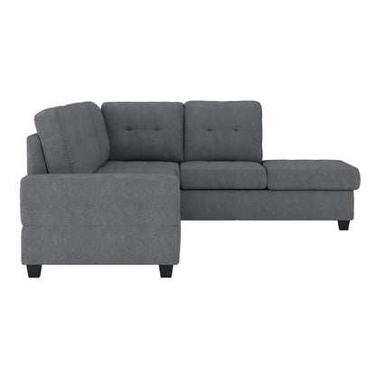 Homelegance Maston Sectional Sofa in Gray 9507DGY-3OT
