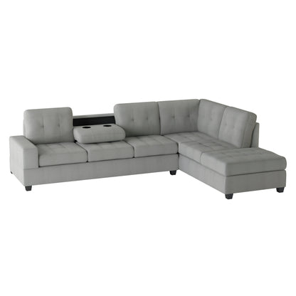 Homelegance Maston Sectional Sofa in Gray 9507GRY-3OT