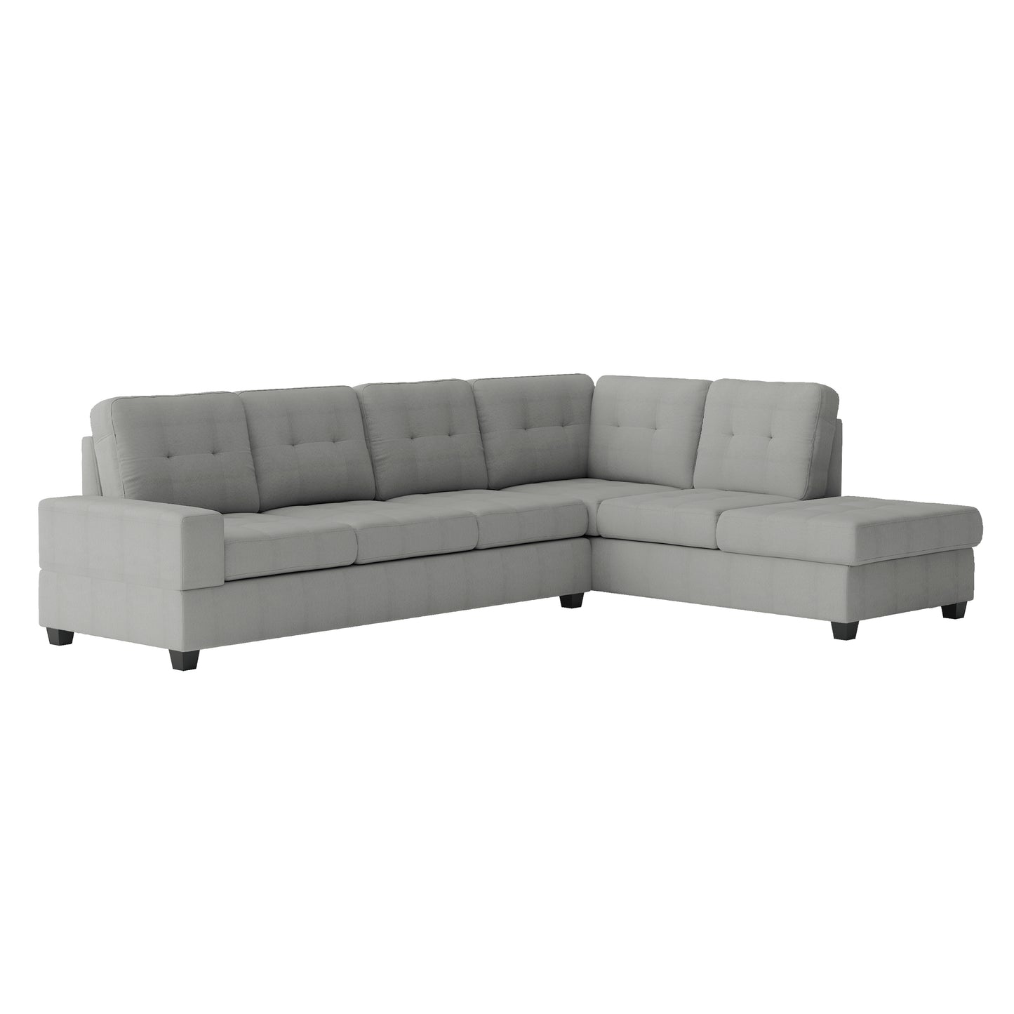 Homelegance Maston Sectional Sofa in Gray 9507GRY-3OT