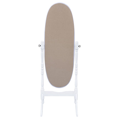 Foyet Wood Adjustable Full Length Cheval Mirror White