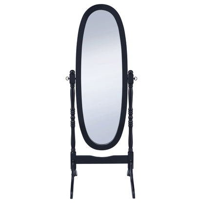 Foyet Wood Adjustable Full Length Cheval Mirror Black
