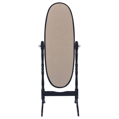 Foyet Wood Adjustable Full Length Cheval Mirror Black