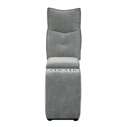 Homelegance Tesoro Loveseat Power Reclining with Power Headrests Dark Gray 9509DG-2CNPWH