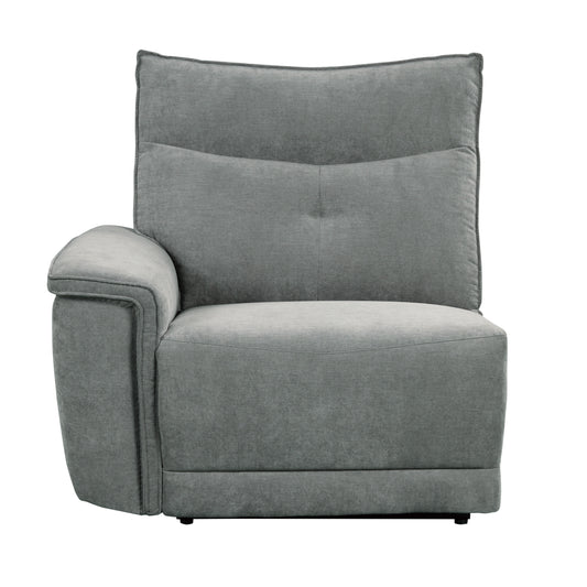 Homelegance Tesoro Loveseat Power Reclining with Power Headrests Dark Gray 9509DG-2CNPWH